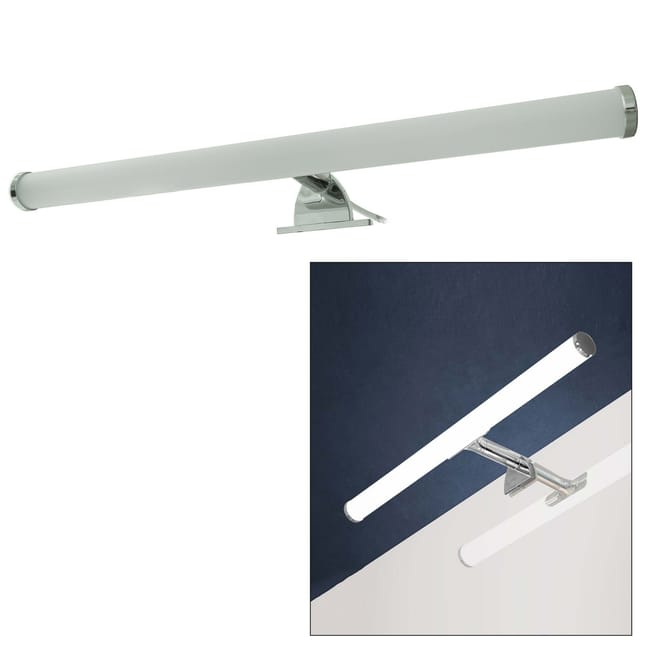 Mobile Specchiera Da Bagno Con Illuminazione A LED, Bianco