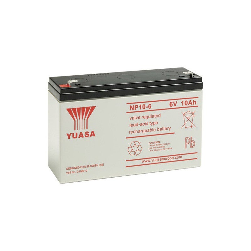 Batterie Yuasa NP10-6 6V 12Ah Acide scellé de Plomb Ce Produit est Un Article de Remplacement de la Marque AJC® 