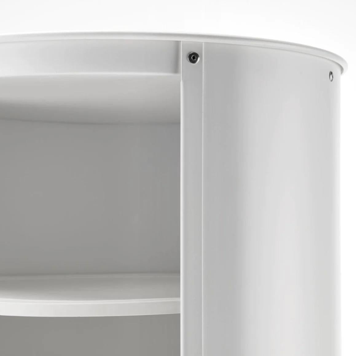 KB Designs Scarpiera Girevole In Legno Bianco, Capacità 16 Paia Di Scarpe, 4 Ripiani, Diametro 61 Cm X Altezza 80 Cm, Per Ingresso E Camera