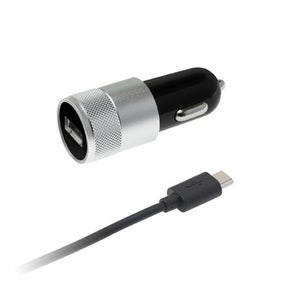 Chargeur Allume-cigare 1 port USB 2.1A + Câble USB-C Noir - APM