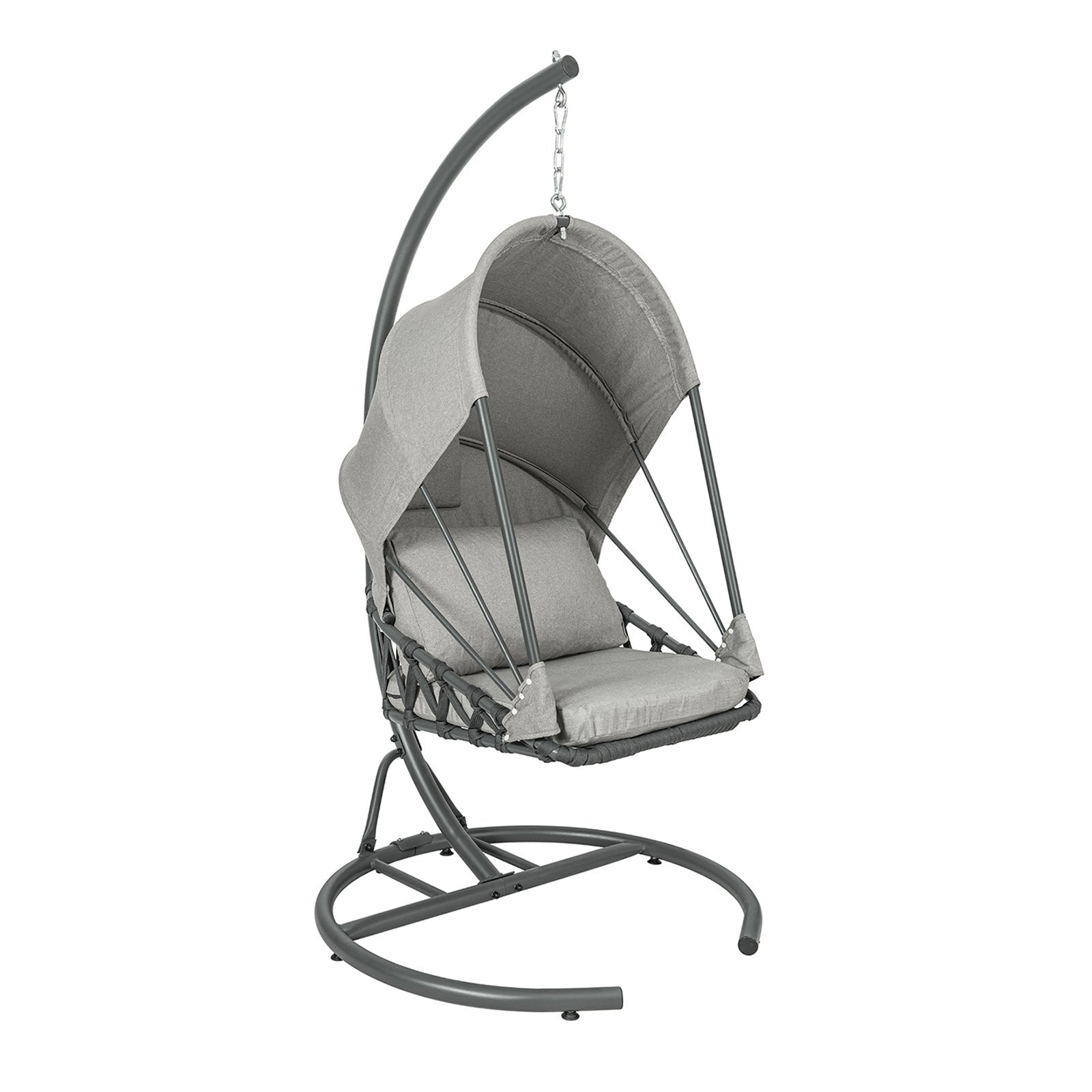 Silla colgante con soporte para exteriores columpio colgante con marco de acero 95 x 95 x 187cm ogs57-hg sobuy es