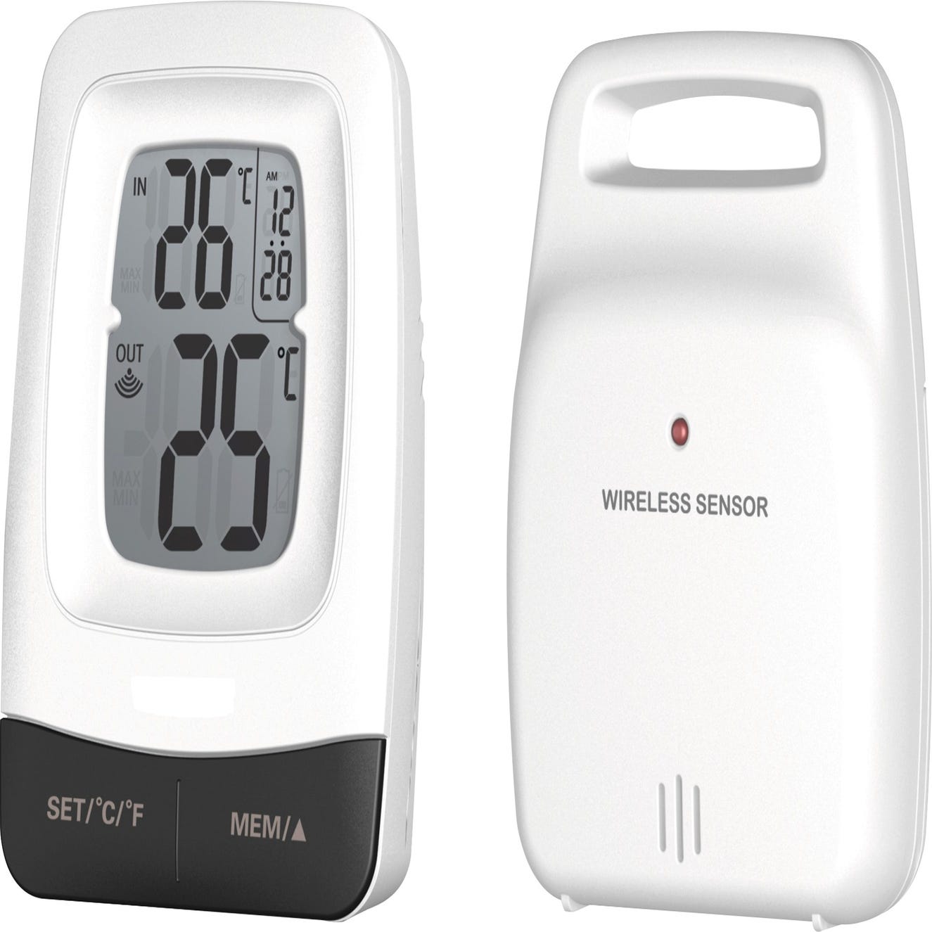 FISHTEC Thermometre Mini/Maxi Grands chiffres - Interieur et