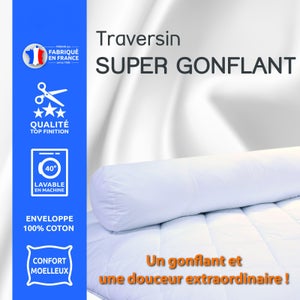 Traversin Pupitre Latex - 120 cm - Traversin latex - Confort ferme