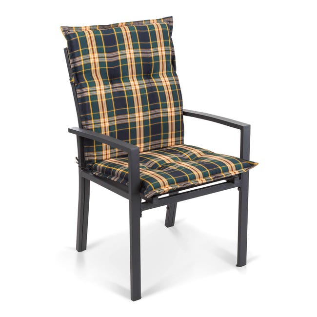 Prato coussin de fauteuil dossier bas Polyester 50x100x8cm 4 x
