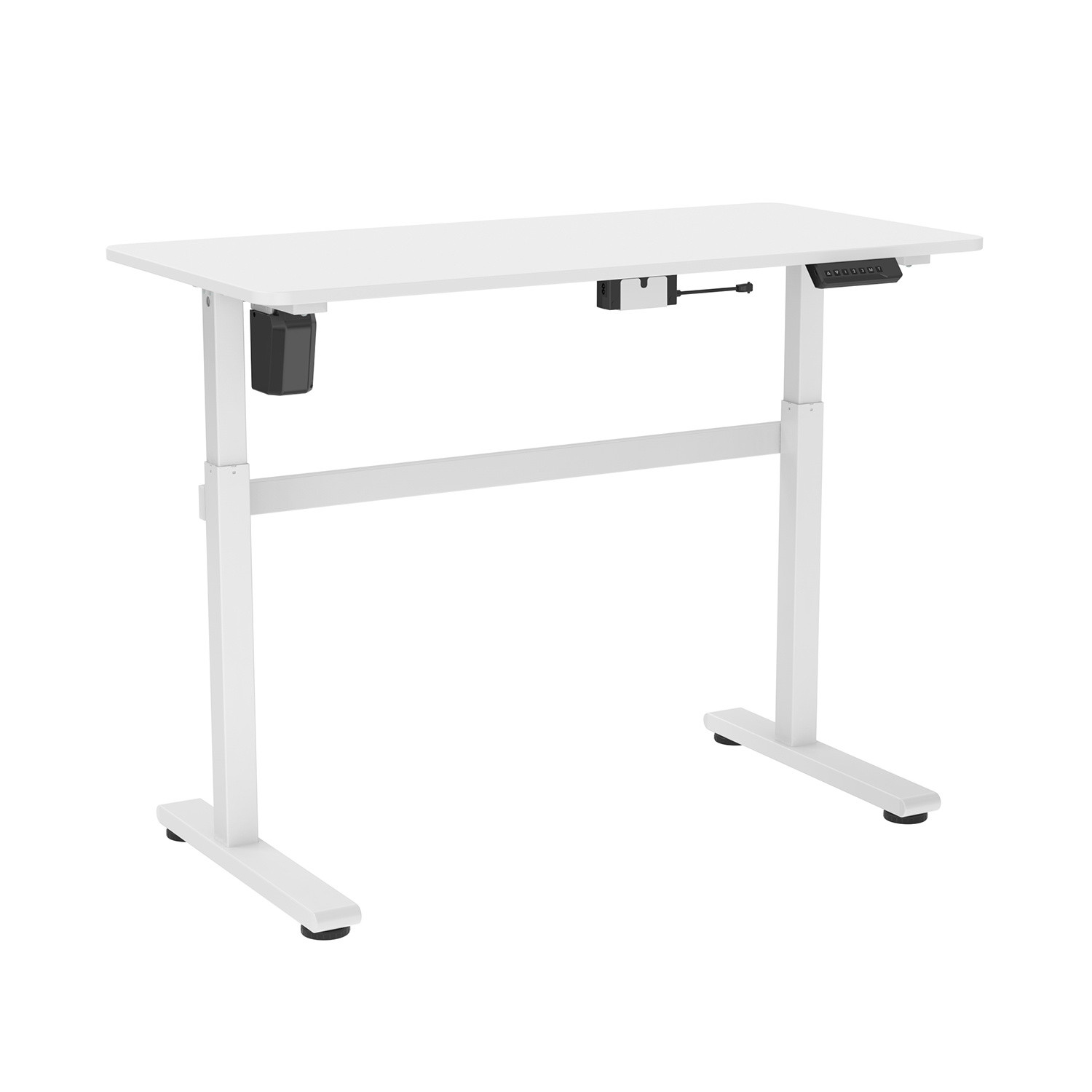 Mount-It! Convertitore Da Scrivania Elettrico Motorizzato - Regolabile In Altezza, Nero, Portata 15kg