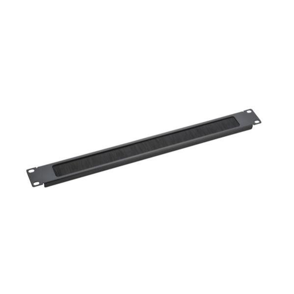 KIMEX Pannello Passacavi Con Spazzola 1U Per Armadi Rack 19", 110-0187, Organizzazione Cavi Professionale