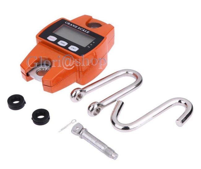 Bilancia Elettronica Con Gancio - Pesa Fino A 300 Kg | Dinamometro Digitale Industriale - Foto 8