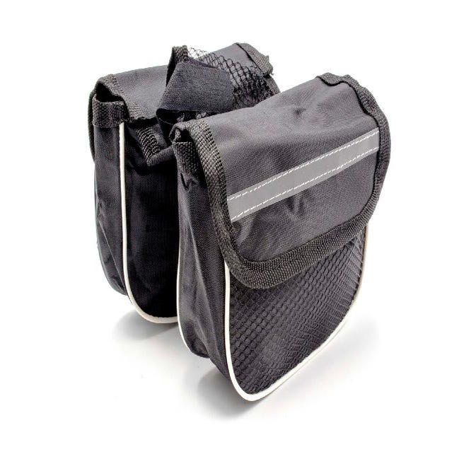 Vhbw Sacoche de porte-bagages Sac pour vélo polyester noir