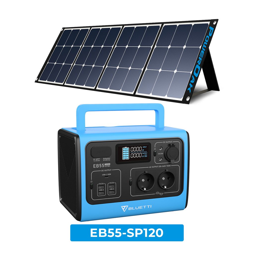 Kit de Génerateur solaire portable - Station d'énergie 800W + Panneau  solaire 120W - Wave Concept