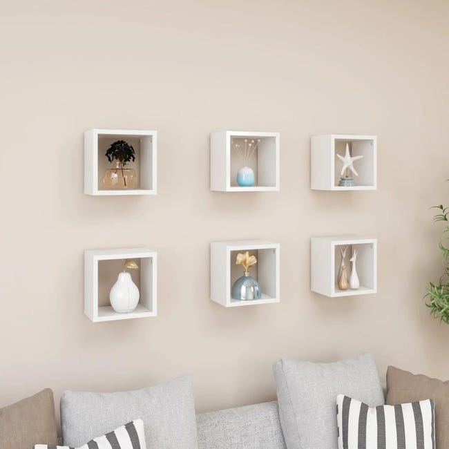 Mensole A Cubo Da Parete Set Di 2 Pz Componibile Colore Bianco Mod Ginevra 86763372 Mensole A Cubo Da Parete Set Di 2 Pz Componibile Colore Bianco Mod Ginevra 86763372