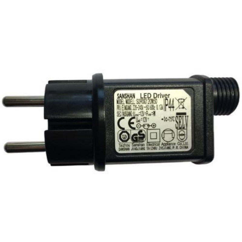 Transformateur Guirlande LED 12V 9W IP44 Multifonctions - SILAMP