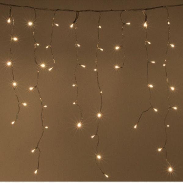 Guirlande Rideau stalactite 480LED IP44 20M 8 modes avec timer - Blanc froid - SILAMP | Leroy Merlin rideau stalactite