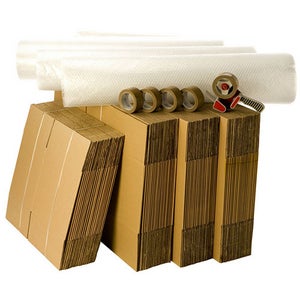 IDEA HOME Lot de 12 cartons de déménagement Movebox - Boîte de rangement en  carton avec couvercle 