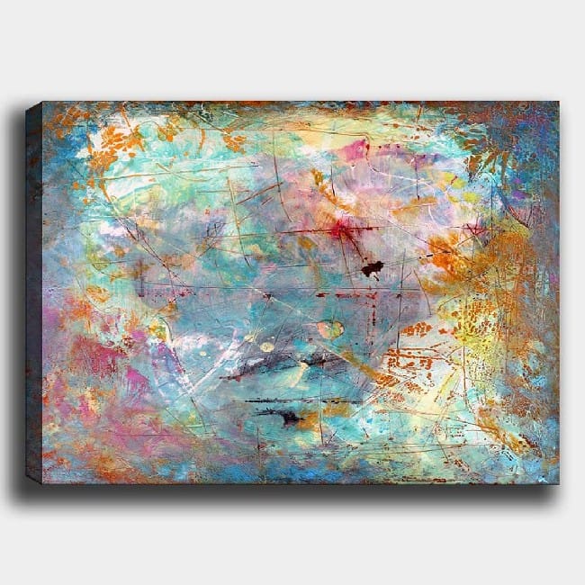 Pittura Di Arte Astratta, Stampa Fotografica Su Legno, Pittura