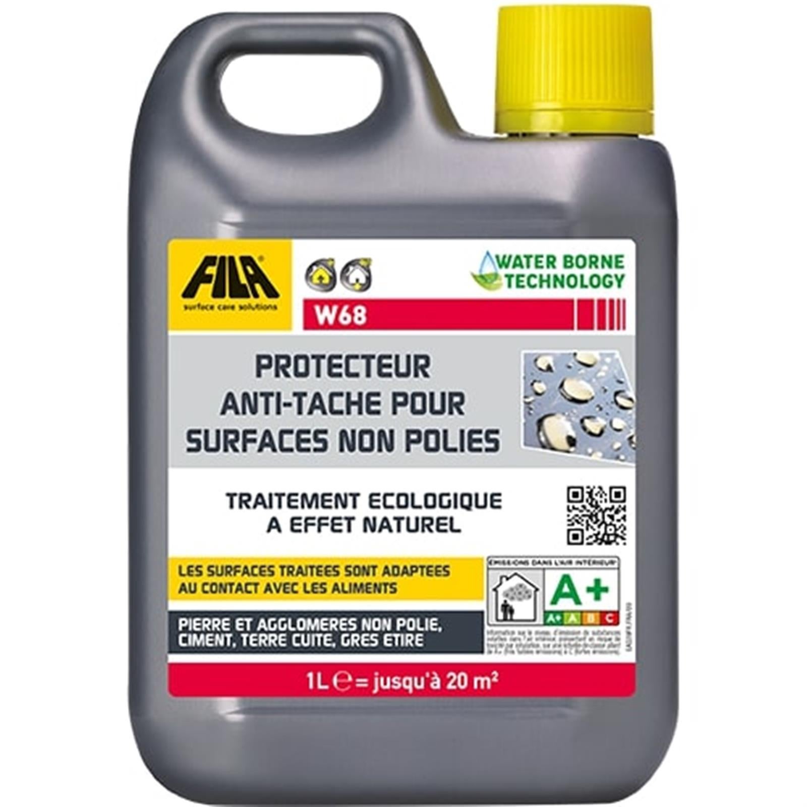 Anti-taches pour surfaces non polies à base d'eau FILA W68 - Le bidon ...