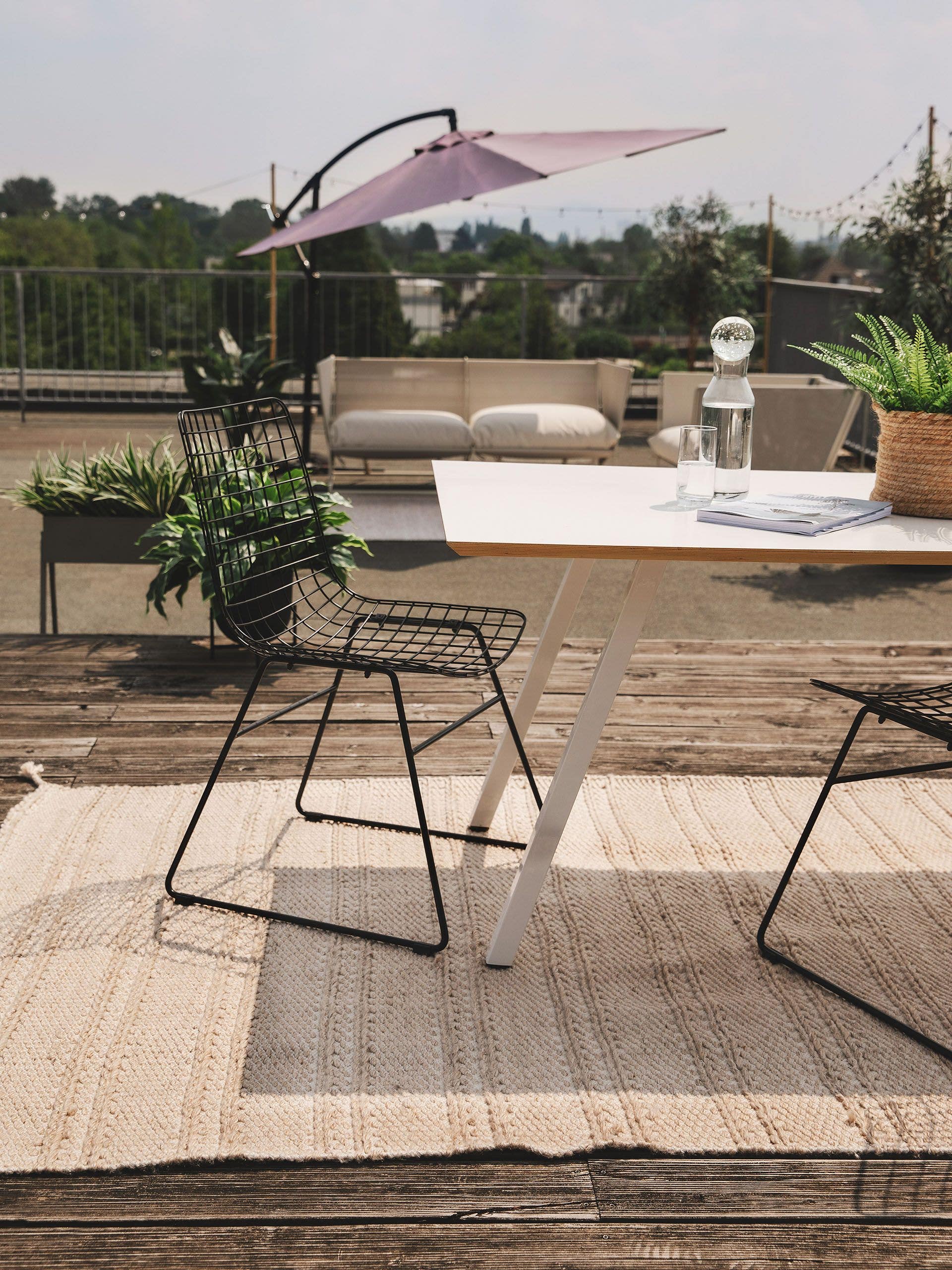 BENUTA - Tappeto realizzato con materiale riciclato beige 200x300 cm