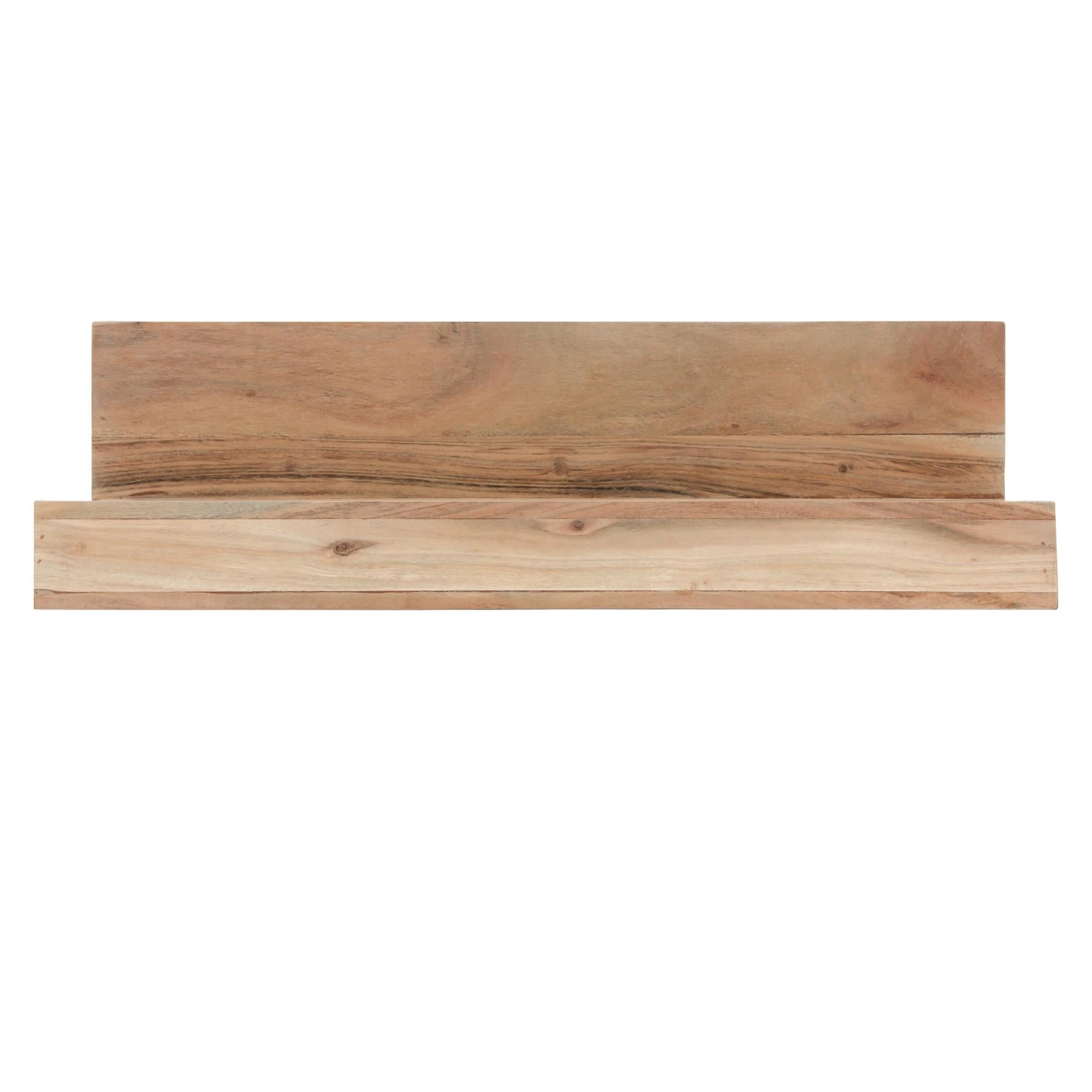 Mensola Legno Massello Rovere 130cm - Scaffale Rustico Per Cucina O Libreria