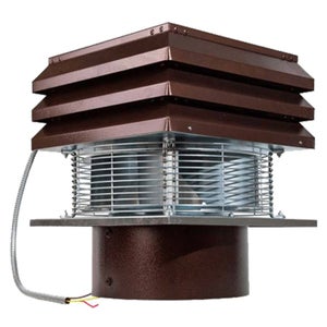 Extracteur de fumées rotatif éolien en inox base ronde, chapeau de