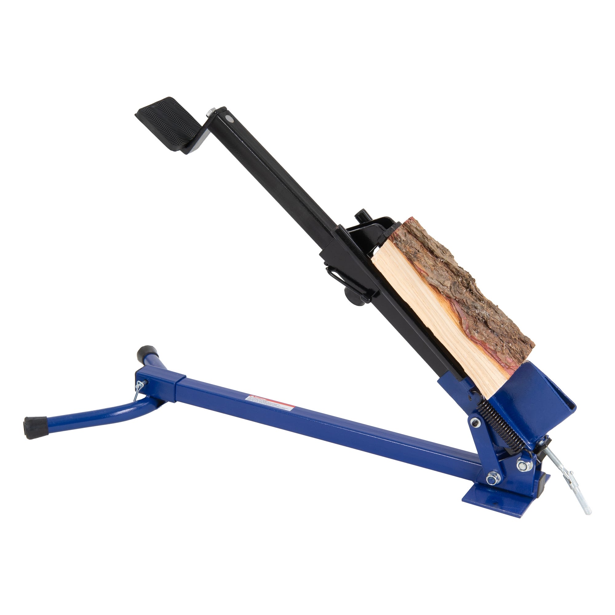 Spaccalegna manuale a pedale in acciaio 1,2 T blu portatile per legna da  ardere