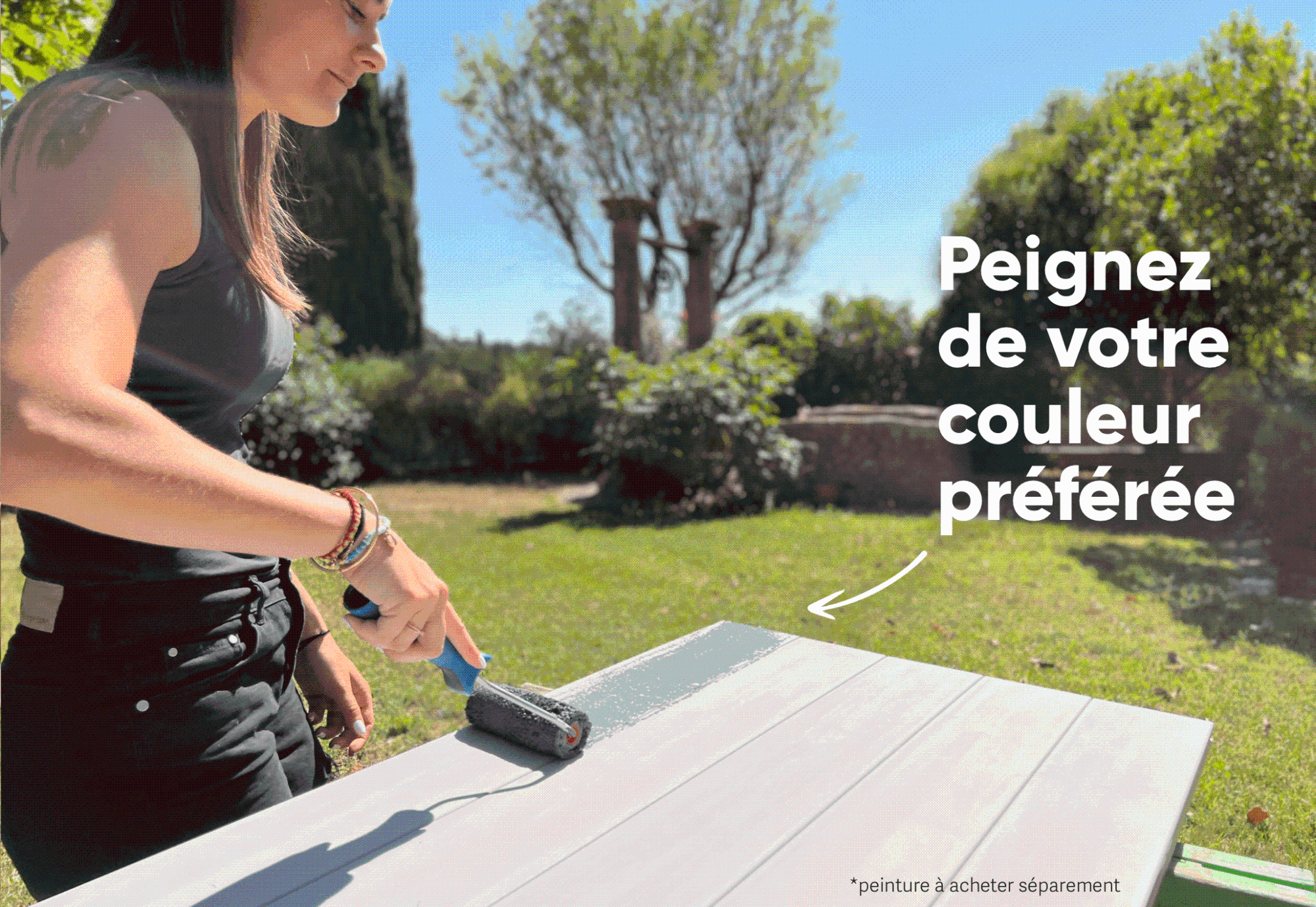 myVolet - Kit volet battant sans entretien - Prêt à assembler - 2VT - H108cm - L96cm - 4