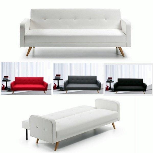 DIVANO LETTO MATRIMONIALE CONTENITORE MICROFIBRA ROSSO - RECLINABILE CON CUSCINI DOPPIO Moderno It DIVANO LETTO MATRIMONIALE CONTENITORE MICROFIBRA ROSSO - RECLINABILE CON CUSCINI DOPPIO Moderno It
