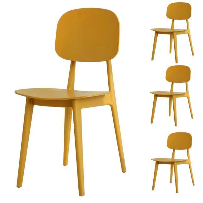 Set Di 4 Sedie Da Pranzo In Tessuto Scamosciato Color Caffè - FurnitureR, Senza Braccioli, Gambe In Metallo Nero, Ergonomiche, Per Cucina E Soggiorno