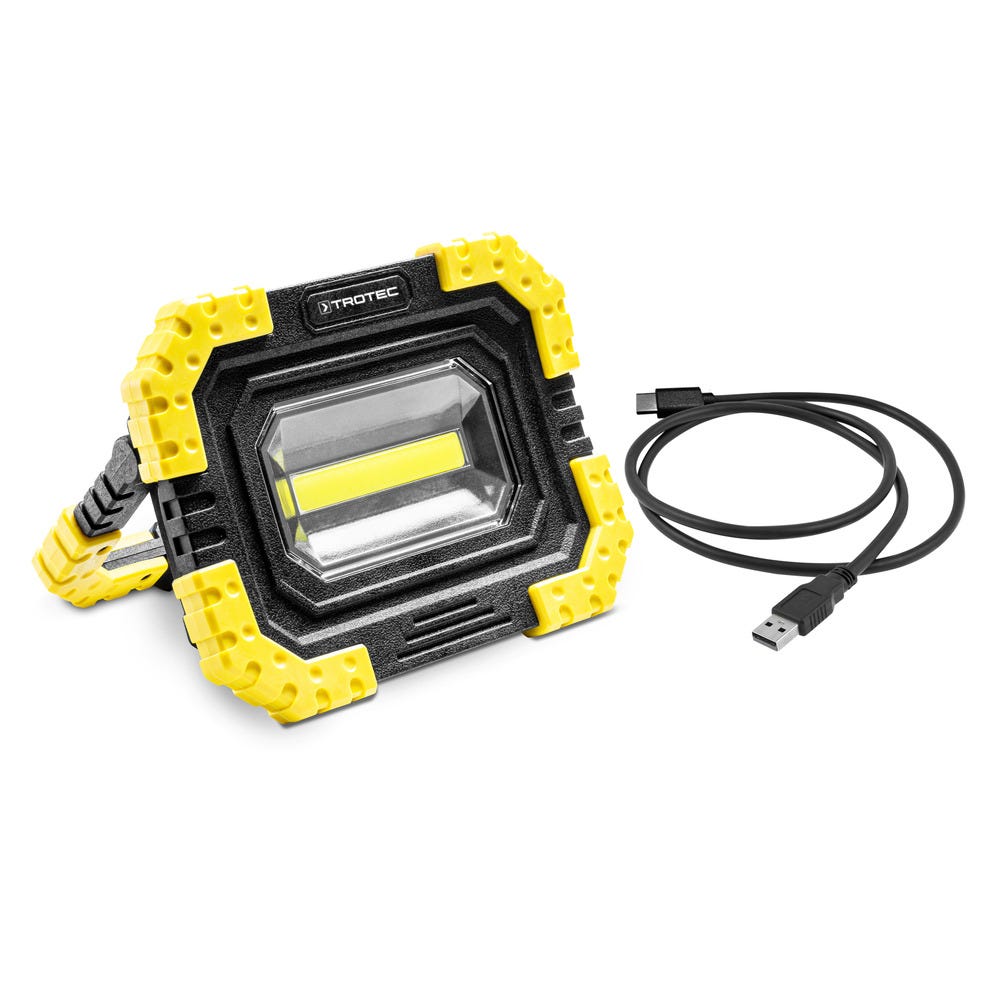 TROTEC Lampe de chantier LED PWLS 06-10 sans fil à fonction de chargeur USB