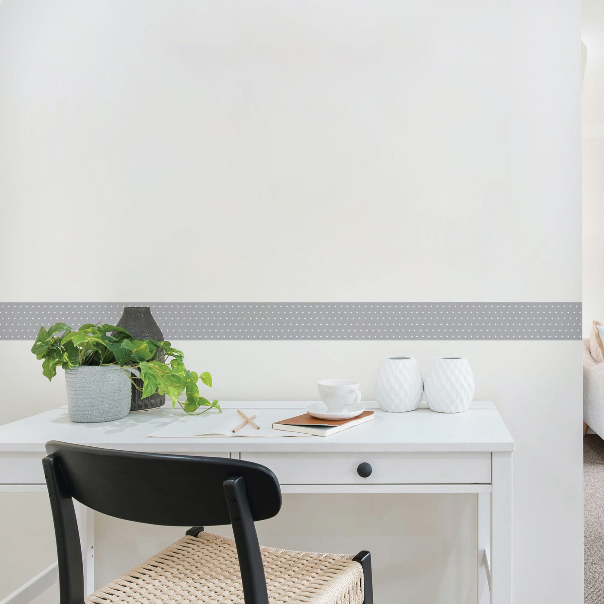 Dostear Frise Papier Peints Salon Film Autocollant Vinyle Adhesif Meuble  Collant Decoratif Mural Decoration Cuisine Grain de bois blanc 61 X  500cm(24.02 X 196.85 pouces) : : Bricolage