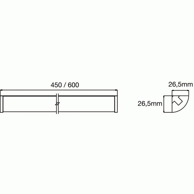 Réglette LED d'angle Minicorner 12 V Sans interrupteur - Foussier