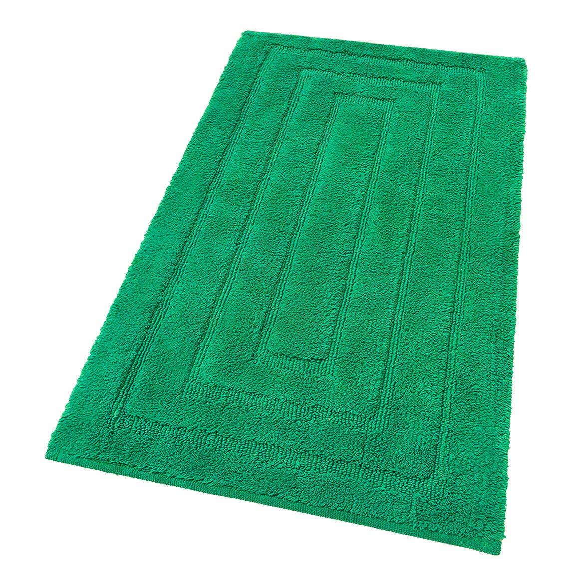 Tappeto Bagno Puro Cotone 65x140 cm Elegante Lussuoso Morbido Scendiletto  Antiscivolo Verde