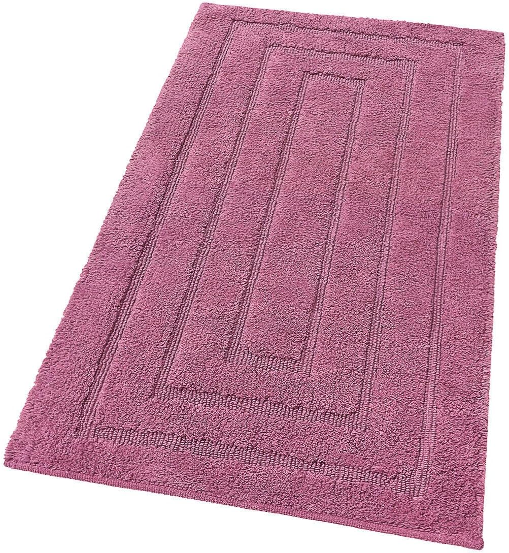 Tappeto Da Bagno In Cotone Turco Ricamato, 800 G/m², Colore Argento, Soft Hotel Collection
