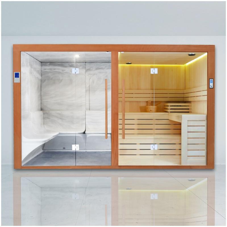 Combi Sauna Hammam Boreal® Sublimation Blanc 8 places 340*175*210