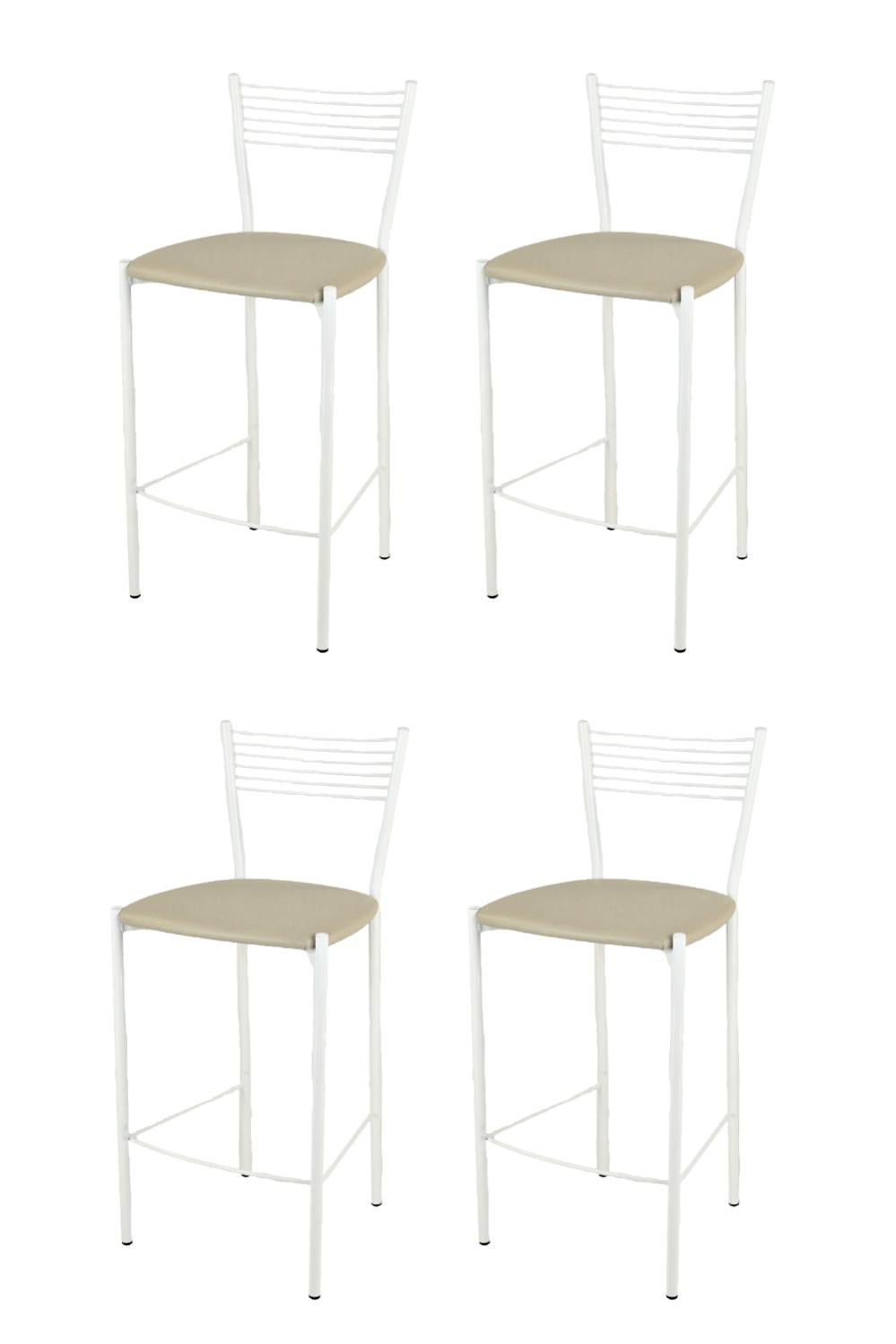 Set Tavolo Bar E 4 Sgabelli Alti Tectake® – Struttura Acciaio E Pannello MDF, Design Industriale, Per Cucina E Soggiorno – Rovere Sonoma