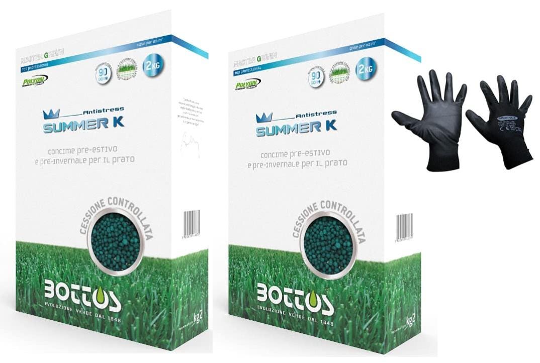 Concime Per Prato Bottos Summer K 10-0-30 - Fertilizzante Antistress, 2kg - Foto 4