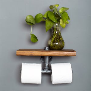 Porte-mouchoirs en bois Salle de bain Toilette Mur suspendu papier Rouleau  Outil