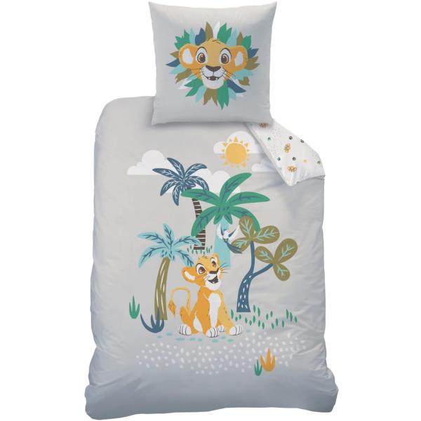 LE ROI LION Parure housse de couette coton 57 fils ROI LION SAVANA pas cher  