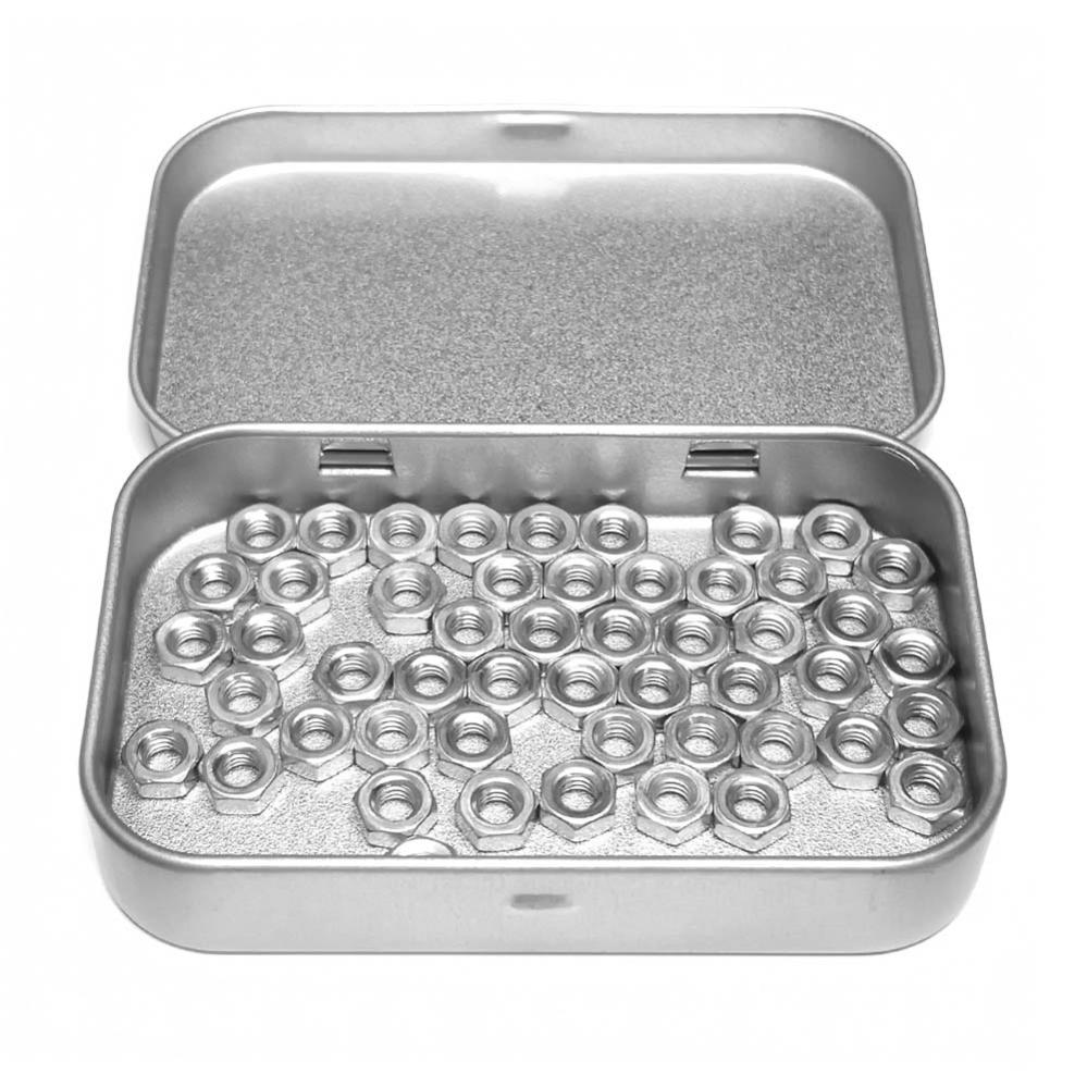 Ecrou Hexagonal M4 : Boite 50 Pcs en Acier Inoxydable | HU - DIN934 - Inox A2 | (Diam.int = 4mm x Diam.ext = 7mm) - 2