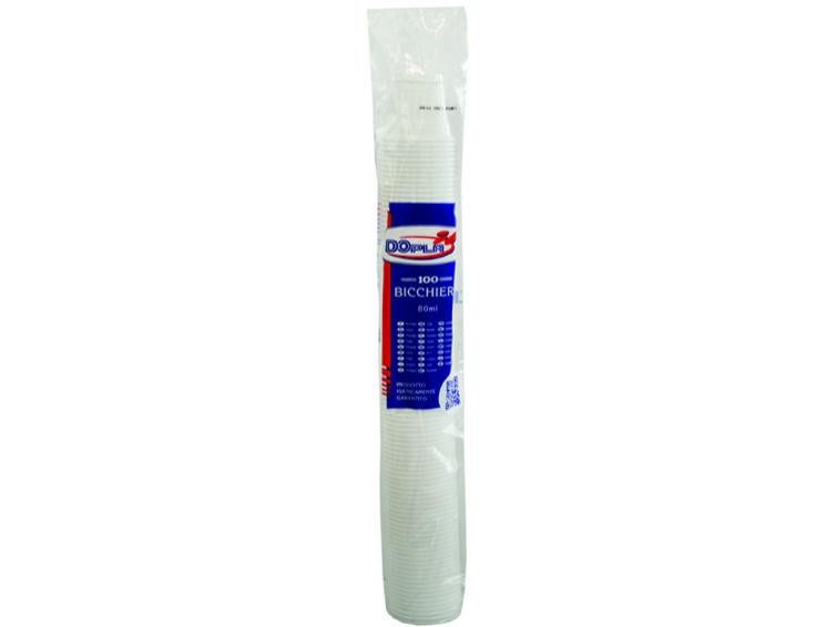 Dopla - Bicchieri 200Ml 100Pz 50X2 Bianco M Do