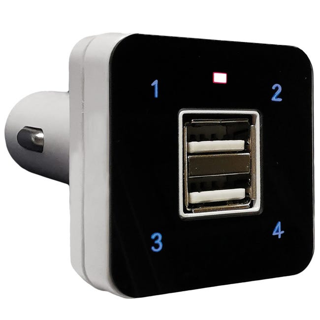 Open Charge Telecomando Universale Autoapprendimento Presa Accendisigari 12  V con 2 porte USB Bravo mod. 90502175