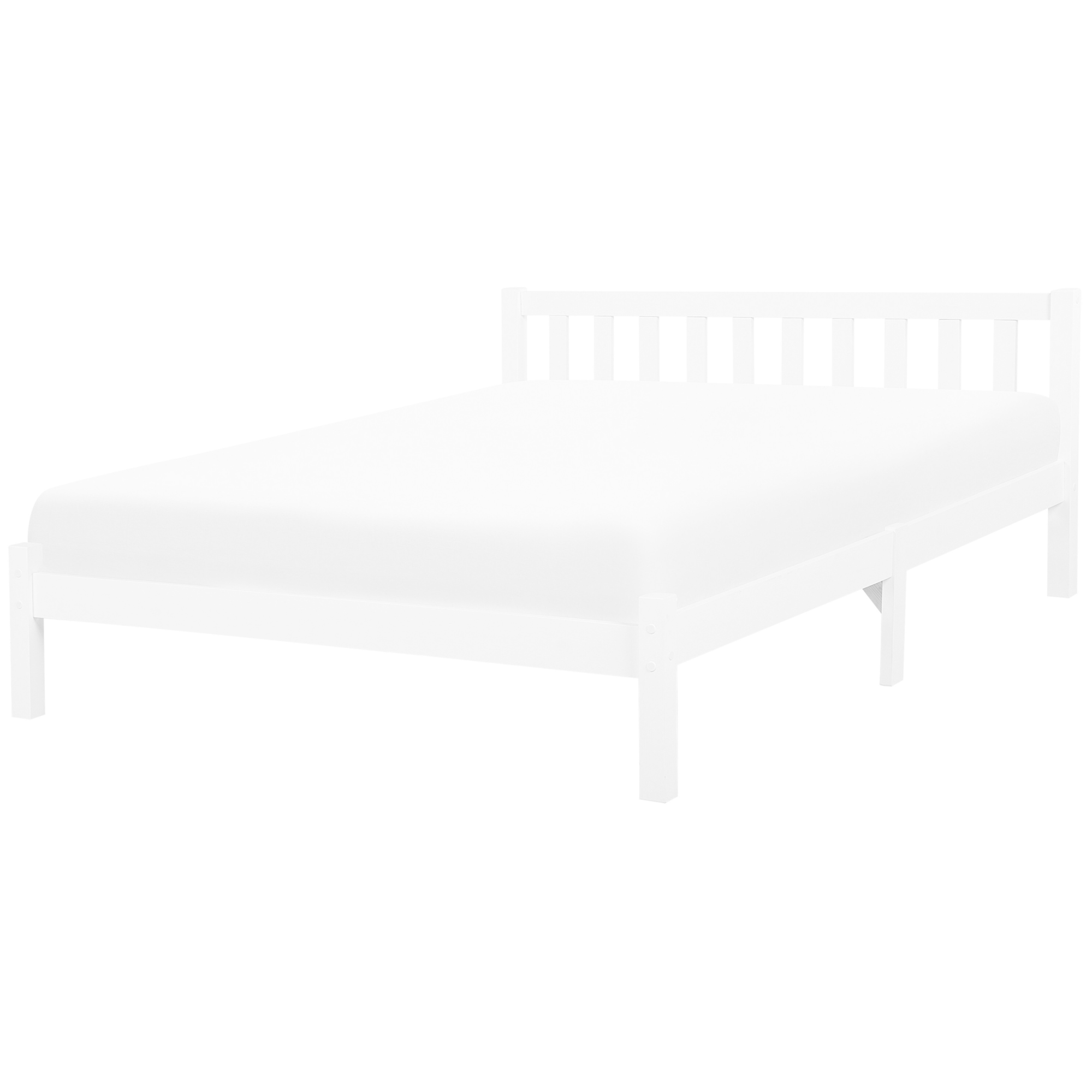 Letto A Doghe In Legno Colore Bianco 180 X 200 Cm FLORAC Leroy Merlin