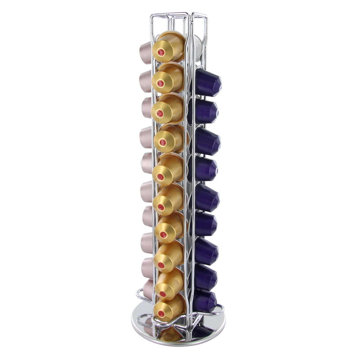 Porte Capsules Nespresso 40 capsules rotatif pouvant contenir 24 capsules Dolc 