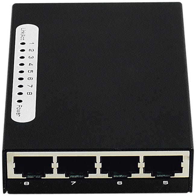 Switch 8 ports RJ45 - 10/100 Mbps - TP-Link - Blanc / Gris