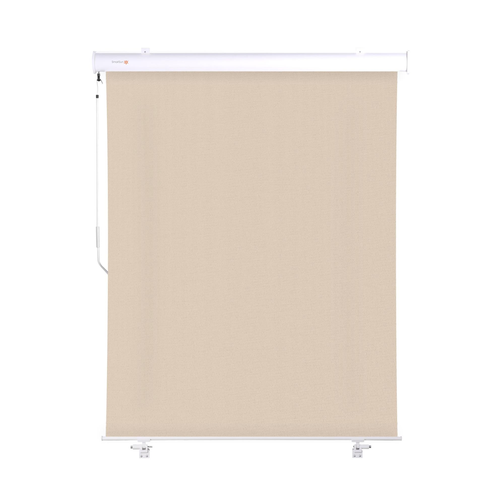 Tenda Da Sole Verticale Per Balcone - 180x240 Cm, Beige, Regolabile In Altezza, Resistente A Vento E Pioggia