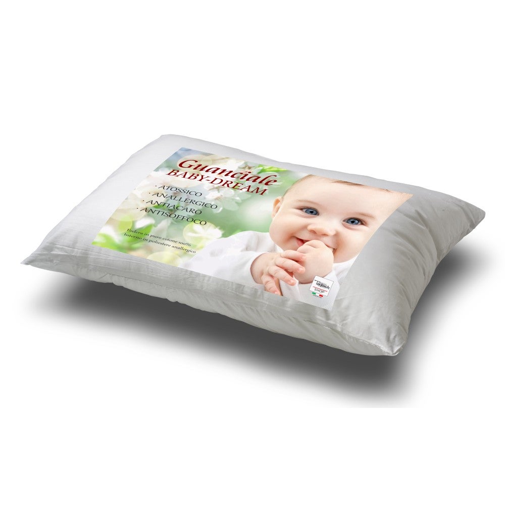 GUANCIALE Cuscino BABY DREAM Bambino Da LETTINO Morbido Cm. 35x50 Asilo