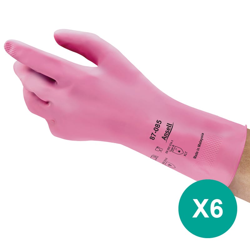 50 pezzi Guanti tinta unita PVC domestico rosa disponibile