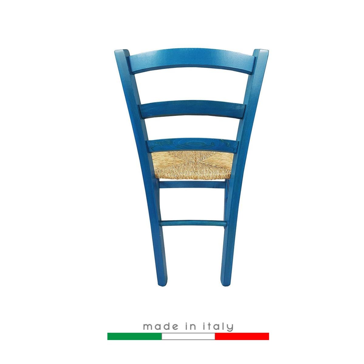 Sedia Shabby Sedie Con Fondo In Paglia Sedia Venezia Color Blu