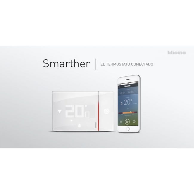 Thermostat Smarther with Netatmo connecte a encastrer - noir Legrand