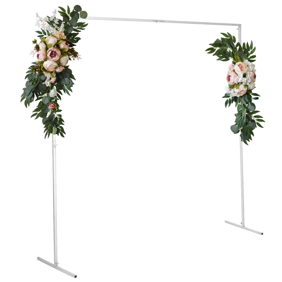 Porta Arco decorativo per nozze matrimonio Quadrato 2 x 2 m bianco
