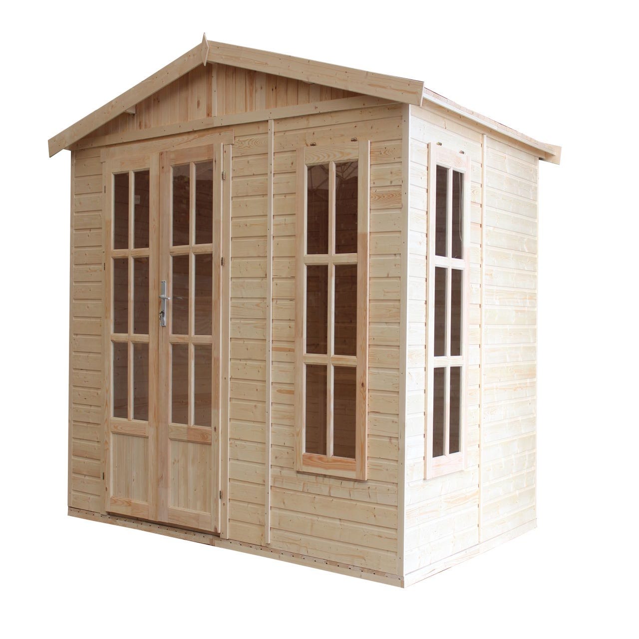 CASETA DE JARDÍN EXTERIOR de madera 9 m² - Puerta con cerradura de alta  calidad - exteriores A226x324x316