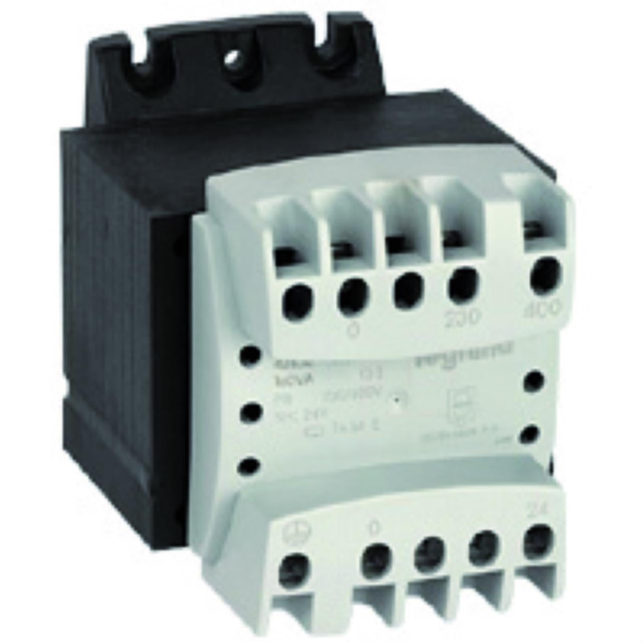 Transformateur de sécurité monophasé 230/400v vers 24/48v 40va — free download